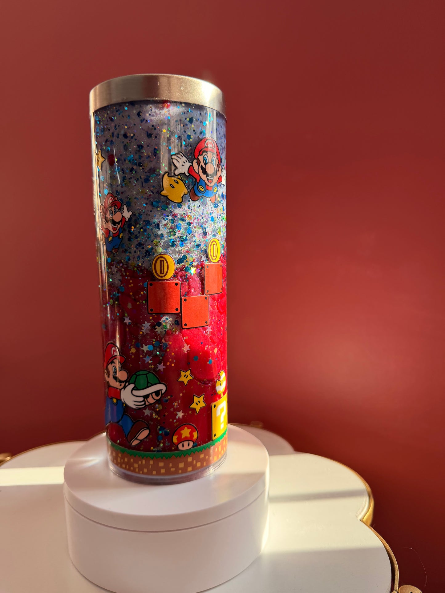 20oz stainless steel snowglobe