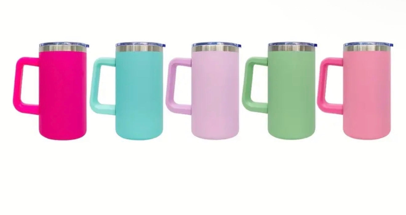 20oz stainless steel coffee mug with handle