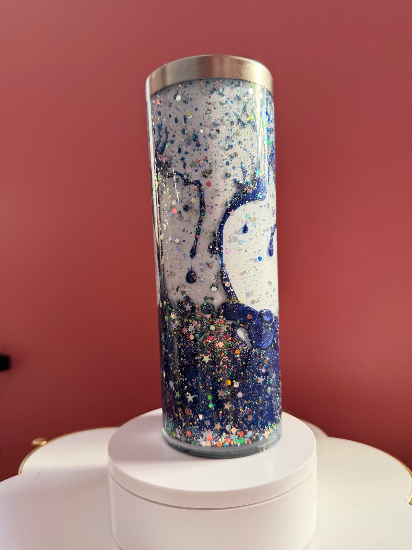 20oz stainless steel snowglobe