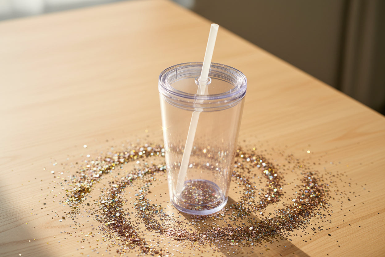 Custom Snowglobe 16oz tapered Tumbler – Glitter Tumbler | Personalized Cup for Gifts & Everyday Use