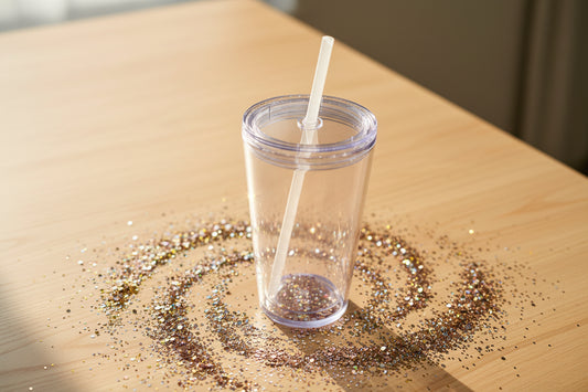 Custom Snowglobe 16oz tapered Tumbler – Glitter Tumbler | Personalized Cup for Gifts & Everyday Use