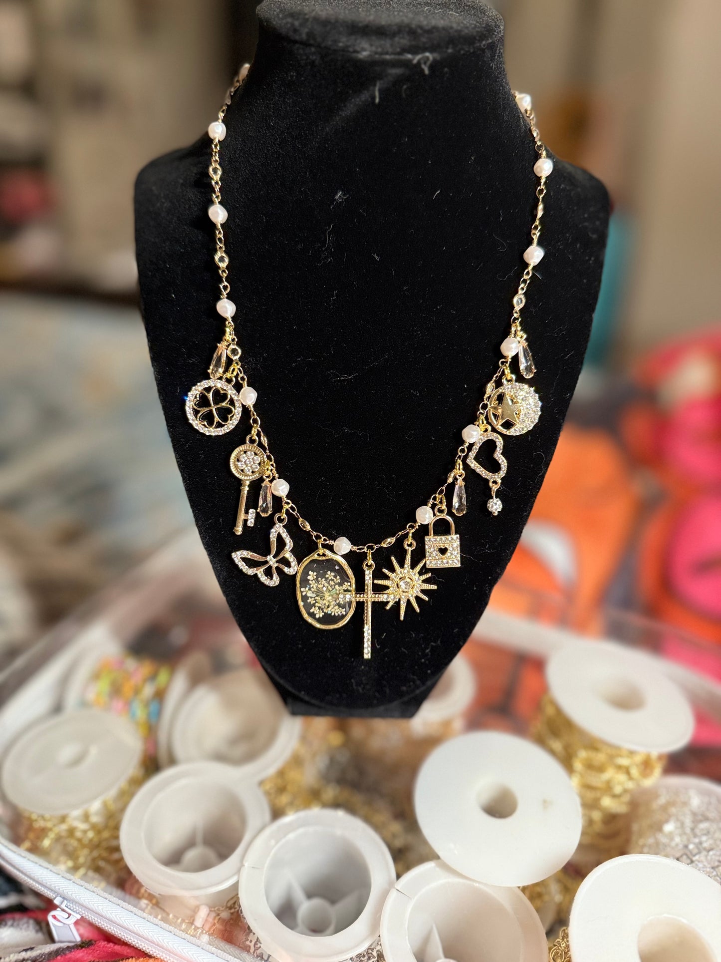 Custom Charm Necklace – Personalized Jewelry with Charms | Handmade Gift for Her